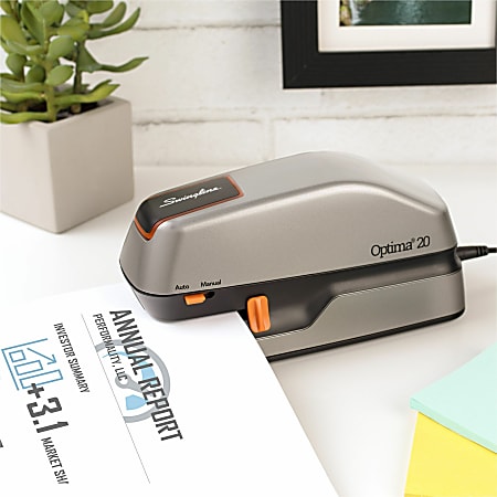 Swingline Optima 20 Electric Stapler Office Depot