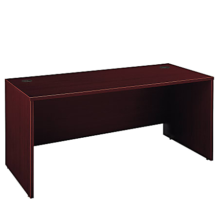 Bush Business Furniture Components Office Desk 66"W x 30"D, Mahogany, Premium Installation