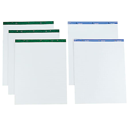 Office Depot Brand Easel Pads 27 x 34 50 Sheets 30percent Recycled White  Pack Of 2 - Office Depot