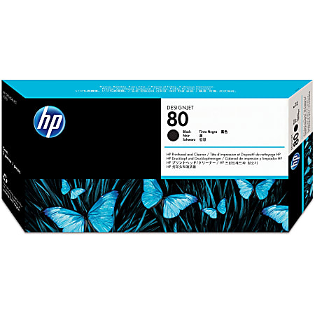 HP C4820A, Black Inkjet Printhead And Printhead Cleaner