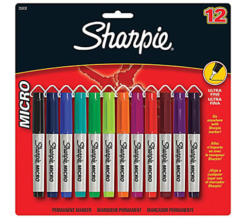 Sharpie Mini Fine Point Permanent Marker Assorted Colors - Office Depot