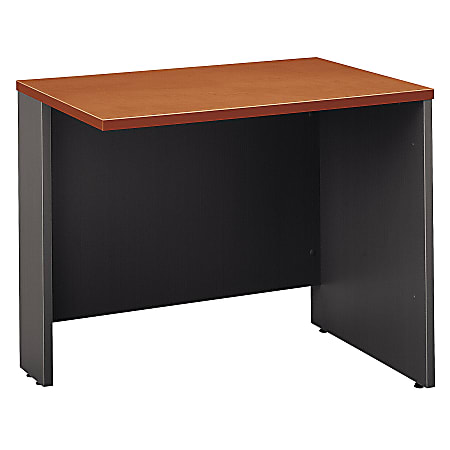 Bush Business Furniture Components Return Bridge, 36"W, Auburn Maple/Graphite Gray, Premium Installation