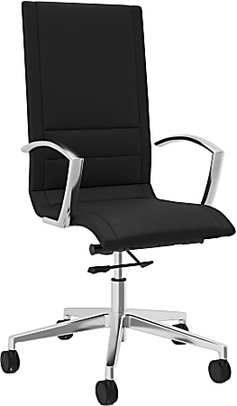 National® Niles Static Conference Ergonomic Chair, Black