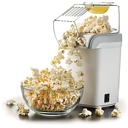 Brentwood Hot Air Popcorn Maker White - Office Depot