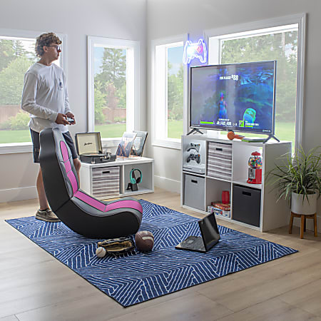 Pink rocking hotsell gaming chair