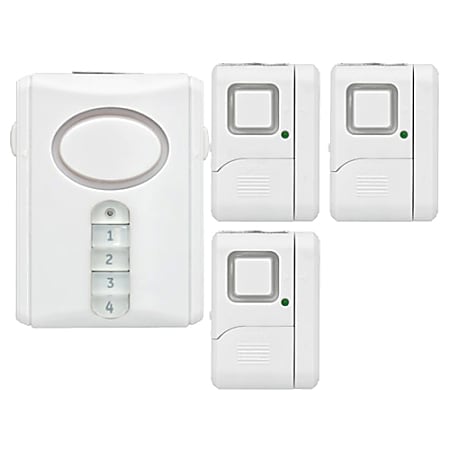Jasco GE 51107 Wireless Alarm System Kit - 120 dB - Audible - White