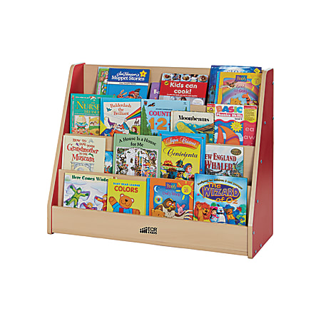 ECR4Kids® Book Display, 4 Shelves, Red