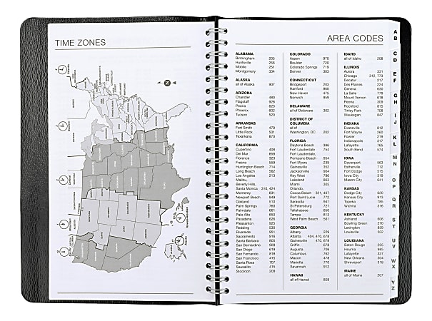 Office Depot Brand Pajco Pocket TelephoneAddress Book 5 14 x 8 14 