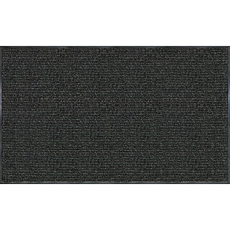 Realspace® Tough Rib Floor Mat, 3' x 5', Charcoal