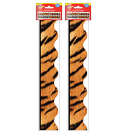 Trend Terrific Trimmers, Animal Prints, 156' Per Pack, Set Of 2 Packs