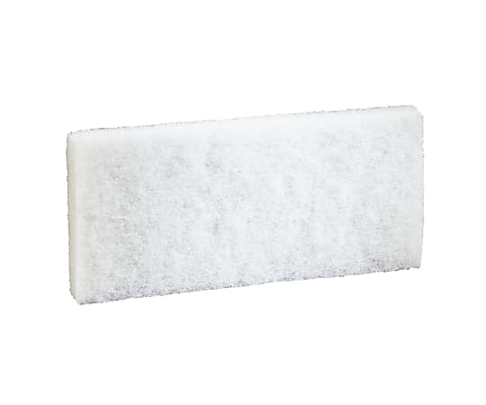 3M Doodlebug Cleaning Pad, 4 3/5-in x 10-in, White, 5 per Pack, Four Packs of Five Cleaning Pads per Case