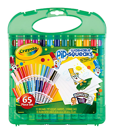 Crayola Pip-Squeaks® Washable Markers & Paper Set