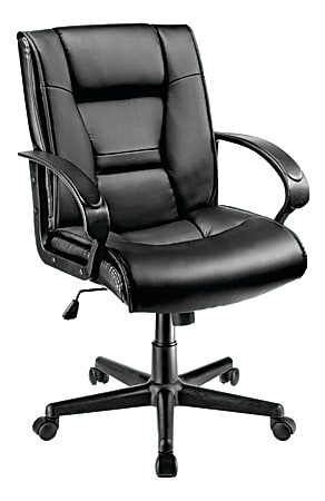 Halifax North America Rolling Chair 43 High Office Chair Mesh Mid-Back Swivel Computer Desk Task Chair Home Study Rocker with | Mathis Home