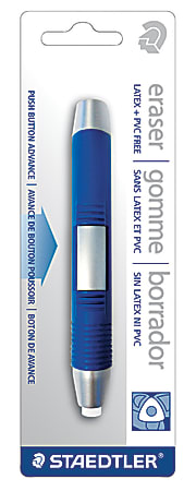 Staedtler® Refillable Triangular Eraser Holder, 5", Blue/White