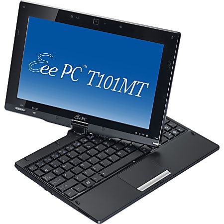 Asus Eee PC T101MT-BU37-BK 10.1" Touchscreen LCD 2 in 1 Netbook - Intel Atom N570 Dual-core (2 Core) 1.66 GHz - 2 GB DDR2 SDRAM - 320 GB HDD - Windows 7 Home Premium - 1024 x 600 - Convertible - Black