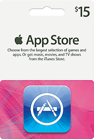 iTunes $15 Gift Card, iTunes App Icon