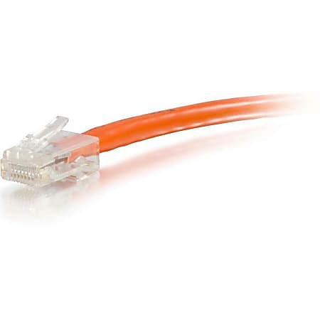 C2G-2ft Cat5e Non-Booted Unshielded (UTP) Network Patch Cable - Orange - Category 5e for Network Device - RJ-45 Male - RJ-45 Male - 2ft - Orange