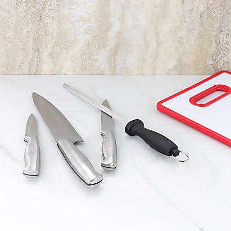 Oster Baldwyn Piece Stainless Steel Cutlery Knife Set Office Depot