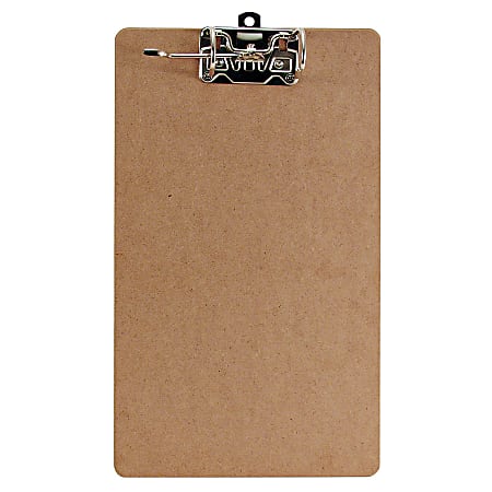 Office Depot® Brand Clipboard With Arch Clip, 9" x 17", Brown