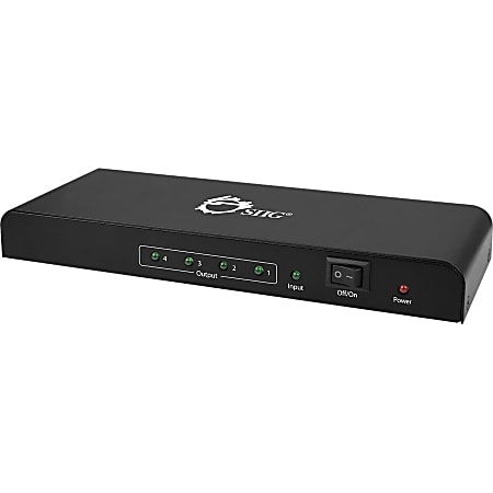 SIIG 4x2 HDMI 4-Port Splitter with 3D Supported - Video splitter - 4 x HDMI