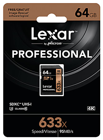 Lexar® Professional UHS-I SDXC™ Memory Card, 64GB