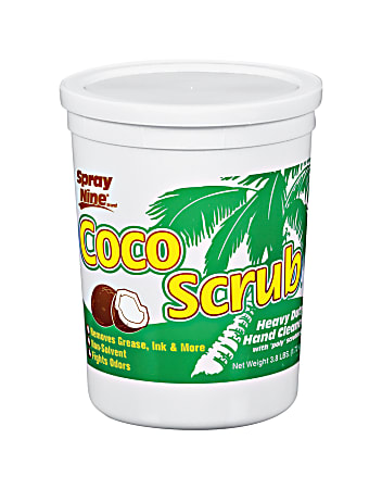 Spray Nine Coco Scrub Heavy-Duty Hand Cleaner, 3.8 lb, 6/Case