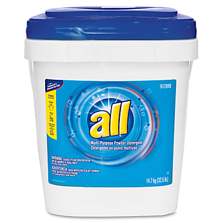 all Diversey All Multi-Purpose Powder Detergent - Powder - 520 oz (32.50 lb) - Citrus ScentTub - 1 Each - White