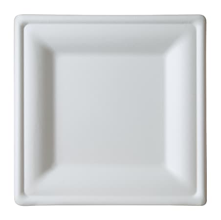 Eco-Products 10" Sugarcane Dinnerware Plates - Serving - Disposable - Microwave Safe - White - Sugarcane Body - 250 / Carton
