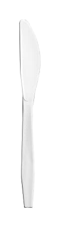 GCN Individual Medium Weight Eating Utensils - 1000/Carton - Knife - 1 x Knife - Breakroom - Polypropylene - White