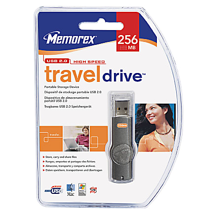 Memorex® TravelDrive™ USB 2.0 Flash Drive, 256MB
