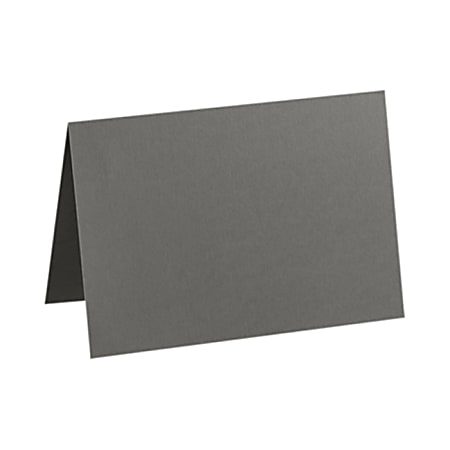 LUX Folded Cards, A1, 3 1/2" x 4 7/8", Smoke Gray, Pack Of 50