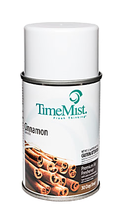 TimeMist Cinnamon Premium Air Freshener Spray - Aerosol - 5.3 fl oz (0.2 quart) - Cinnamon - 30 Day - 12 / Carton - Long Lasting, Odor Neutralizer