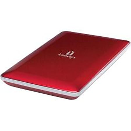 Iomega eGo Portable 34882 1 TB External Hard Drive - Ruby Red