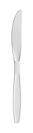 Solo Cup Guildware Extra Heavyweight Cutlery - 10 / Box - 1000/Carton - Knife - Breakroom - Disposable - Textured - Plastic - White