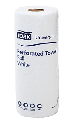 2-Ply Tork 421970 Perforated Roll Towel White Case of 30 Rolls, 70 Towels per Roll, 2,100 Towels per Case 11 Width x 9 Length
