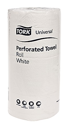 SCA Tissue Tork® Universal 2-Ply Paper Towels, 100% Recycled, 210 Sheets Per Roll, Pack Of 12 Rolls