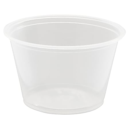Dart Conex Complements Plastic PortionMedicine Cups 4 Oz Clear 125 Cups Per  Bag Carton Of 20 Bags - Office Depot