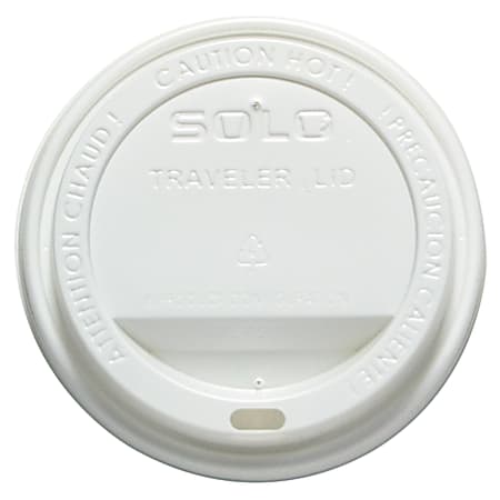 Solo Cup Traveler Hot Cup Lids - Polystyrene - 300 / Carton - White