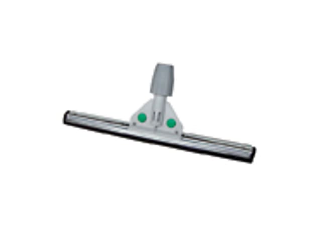 Unger SmartFit Heavy-Duty WaterWand - Foam Rubber Blade - 2.5" Height x 9.1" Width x 22" Length - Heavy Duty, Bacteria Resistant, Oil Resistant, Durable, Slip Resistant, Long Lasting - Compatible with Concrete - Black, Gray - 1Each