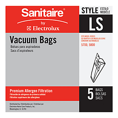 Eureka Sanitaire Disposable Dust Bags For Sanitaire Commercial Upright Vacuums, For Use with Eureka Vacuums: EUR 5713, EUR 5815 (sold separately), 6 packs of 3 vacuum bags per case
