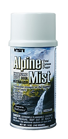 MISTY Alpine Mist Extreme Duty Odor Neutralizer - Spray - 6000 ft³ - 10 fl oz (0.3 quart) - 12 / Carton - Ozone-safe, Odor Neutralizer