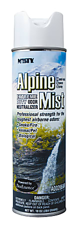 MISTY Alpine Mist Extreme Odor Neutralizer - Spray - 10 fl oz (0.3 quart) - Ozone-safe - 12 / Carton