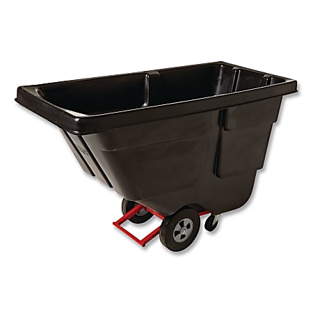 Rubbermaid® Commercial,0.5 cu yd BRUTE Rotomolded Tilt Truck, 450 lb Capacity, Black