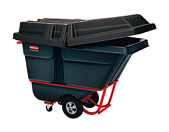Rubbermaid Commercial 1305 Tilt Truck, Standard Duty (Rotational Molded) - 105.67 gal Capacity - Sturdy, Rust Resistant, Dent Resistant, Chip Resistant, Peel Resistant, Caster, Corrosion Resistance, Powder Coated, Pitting Resistant
