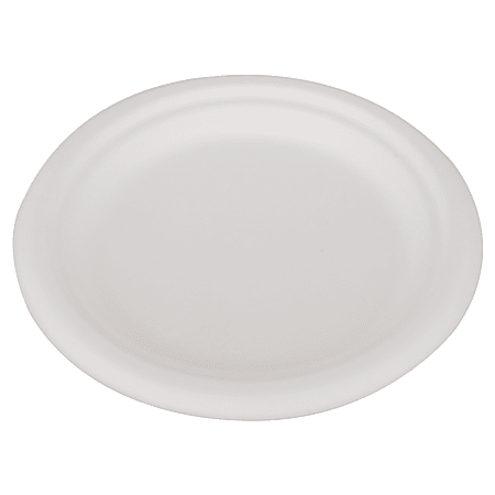 SCT® ChampWare™ Heavyweight Bagasse Dinner Plates, 6", White, Carton Of 1,000 Plates