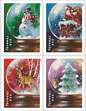 USPS® Holiday FOREVER® Postage Stamps, Book Of 20 Stamps, Stamp Design May Vary