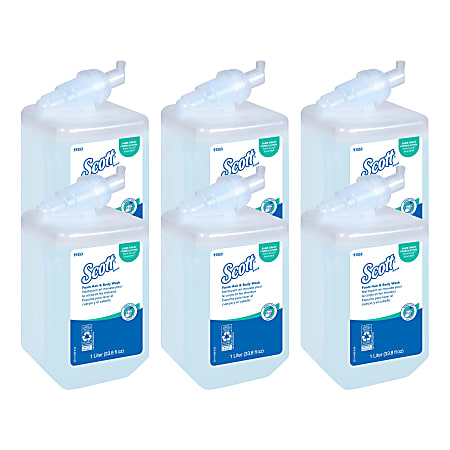 Foaming Hand, Hair and Body Shampoo, Fresh, 1,000 mL, 6/Carton Foaming Hand, Hair and Body Shampoo, Fresh, 1,000 mL, 6/Carton