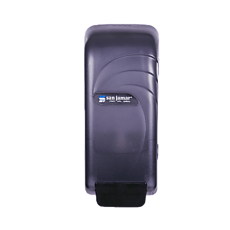 San Jamar Chef Revival Oceans Soap And Hand Sanitizer Dispenser, 10 1/2" x 4 1/2" x 4 3/8", Black
