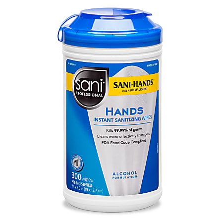 PDI Hands Instant Sanitizing Wipes - White - Moisturizing - For Hand, Food Service - 300 Per Canister - 6 Carton PDI Hands Instant Sanitizing Wipes - White - Moisturizing - For Hand, Food Service - 300 Per Canister - 6 Carton