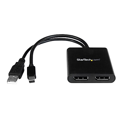 StarTech.com 4 Port USB 2.0 Hub w/Cable - Multi Port Mini Hub - Bus Powered